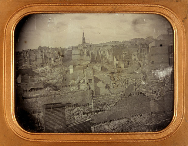 Damage from the Great Fire of 1849